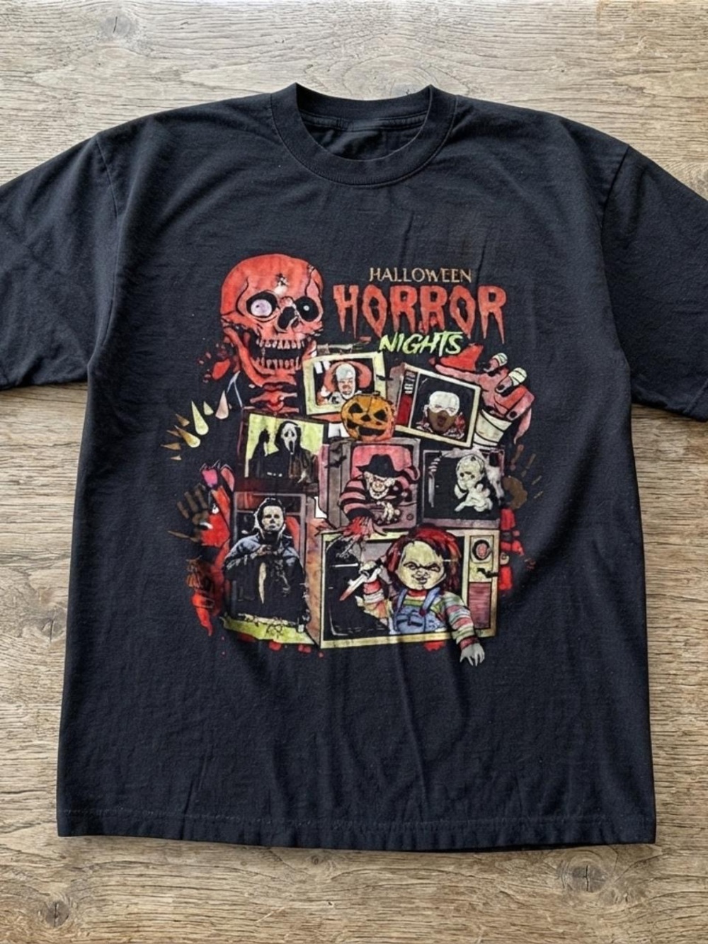 Halloween Horror Nights Black Graphic Tee - Kids